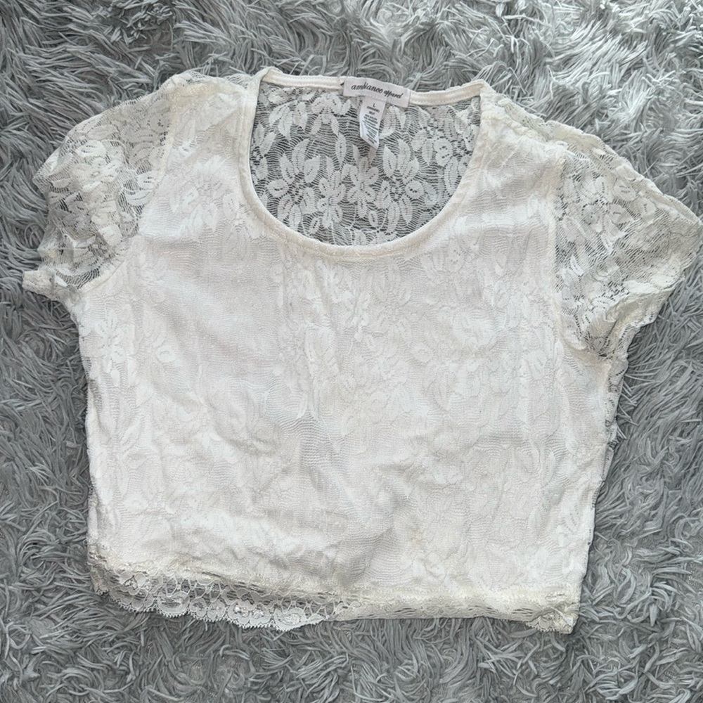 Semi Crop Cream Top